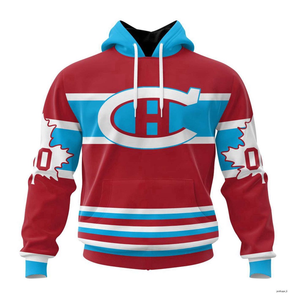 Personalized Montreal Canadiens Special Bold Design Hoodie Pullover Hockey Team