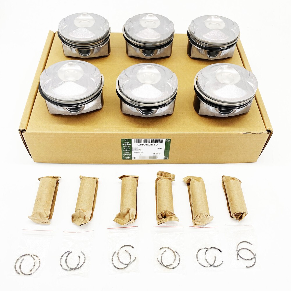 New For Jaguar Land Rover 3.0L V6 Supercharged Piston Assembly AJ126 With Rings