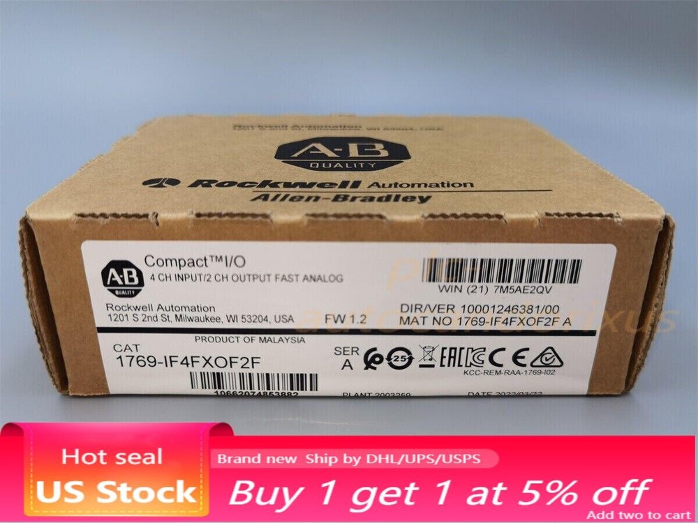 New Factory Sealed AB 1769-IF4FXOF2F SER A CompactLogix High Speed I/O Moudle