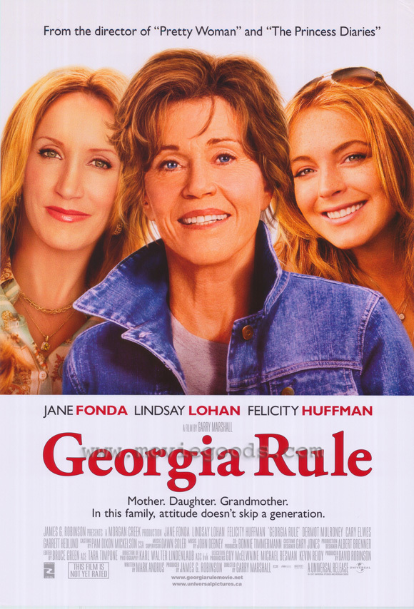 Georgia Rule 27x40 Movie Poster Jane Fonda Lindsay Lohan Felicity Huffman Dermot Mulroney