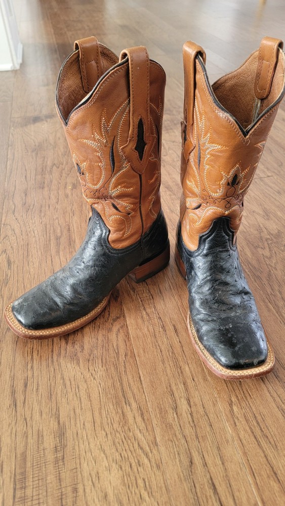 Stylish Full Quill Ostrich Resistol Cowgirl Boots Size 6B-image