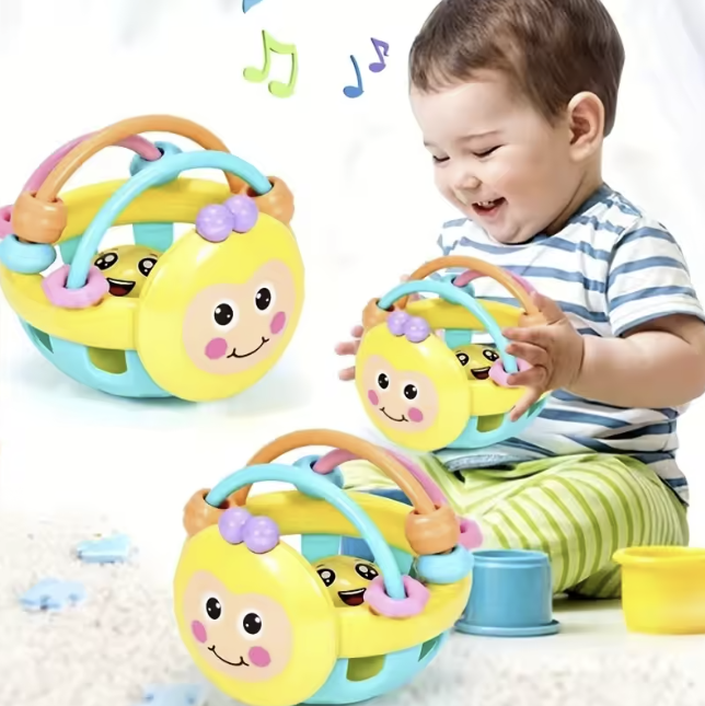 10cm Bendy Baby Walker Toy Rattles for Early Learning and Motor Skills