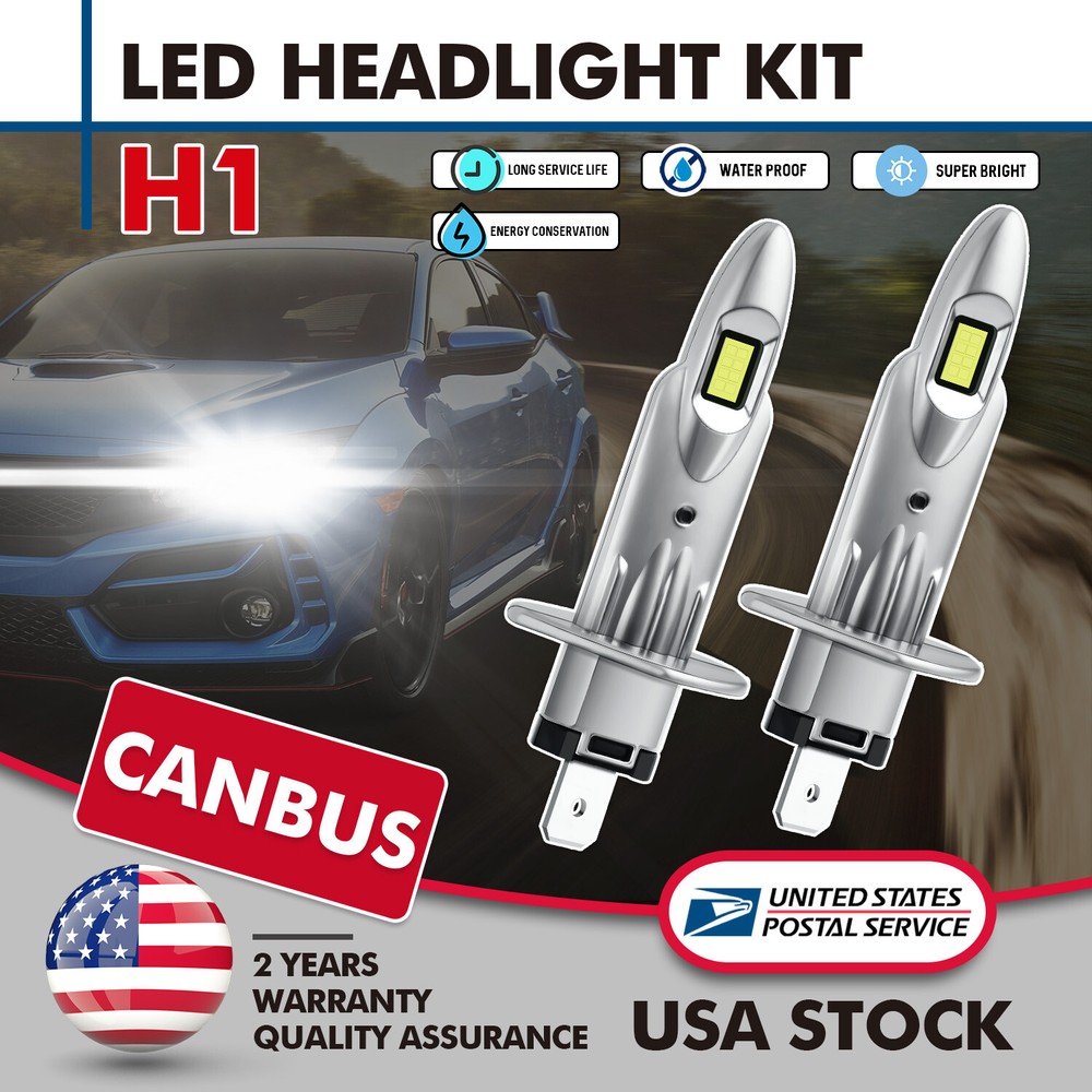 MODIGT H1 Super White 16000LM LED Headlight Bulb High/Low Beam Fog Lamp CANbus