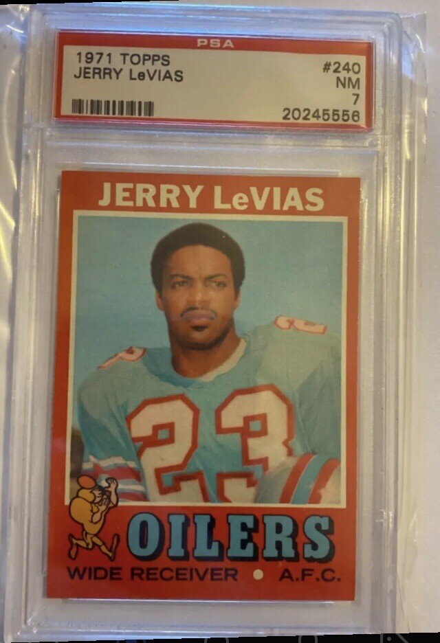 1971 Topps Jerry LeVias PSA 7 NM Centered High Grade Oilers Rookie Card 🔥