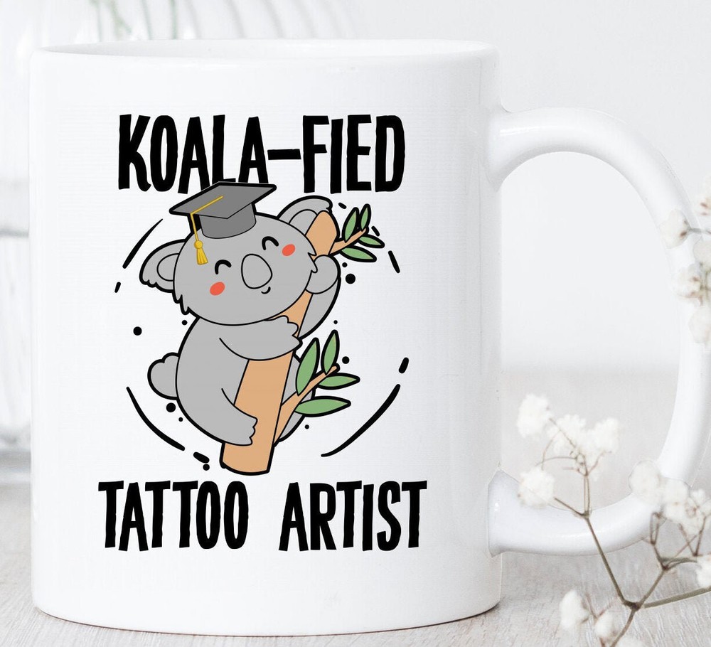 Koala Tattoo Artist Mug Funny Coffee Gift for Tattoo Lovers