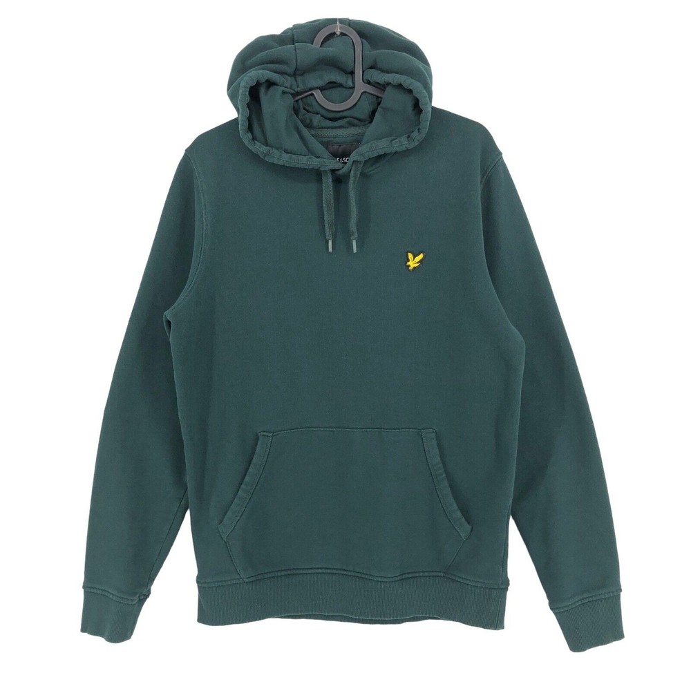 LYLE & SCOTT Men Green High Neck Jumper Hoodie Size S