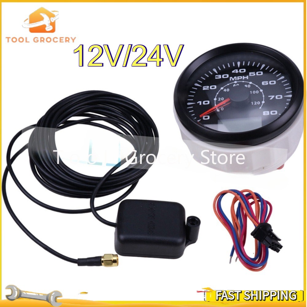 85mm GPS Speedometer 12V/24V Odometer 0-80MPH 0-120km/h for ATV UTV Boat Car NEW