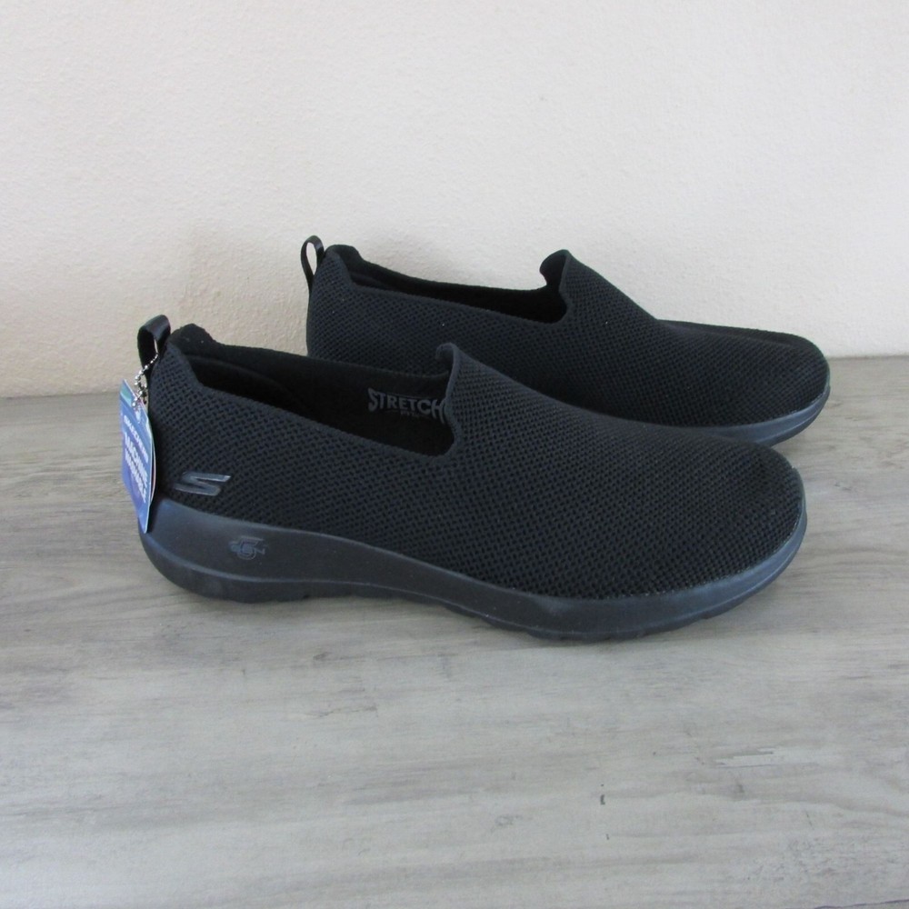Skechers Women's 9.5 Go Walk Joy Sensational Day Slip On Shoe Black 124187
