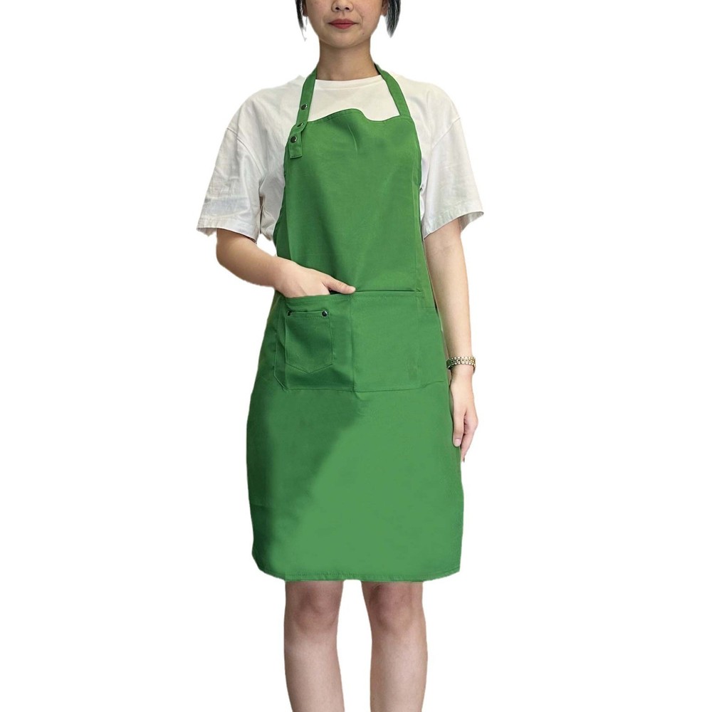 US Stock Unisex Chef Bib Cooking Apron with 3 Pockets Kitchen Restaurant Home