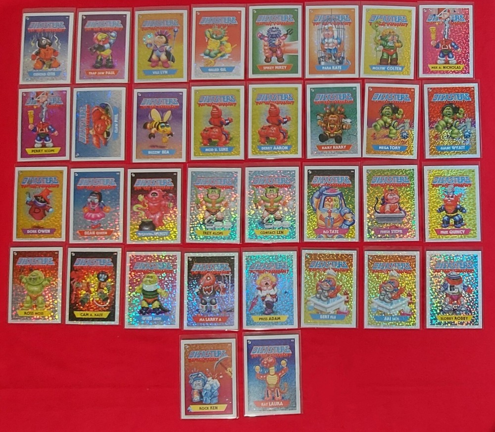 Disasters Of The Universe 34 Rare Foils Garbage Pail Kids He-Man MOTU Parody