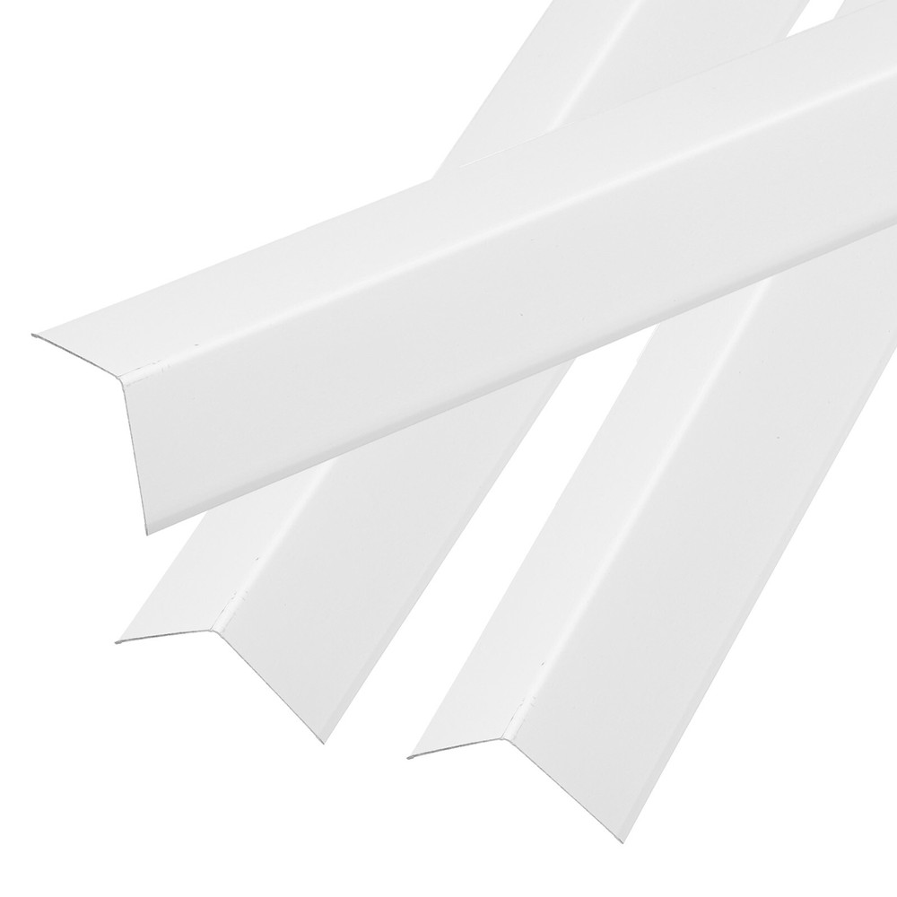 3 Pcs Aluminum Wall Corner Protectors L Molding Corner Guards, White