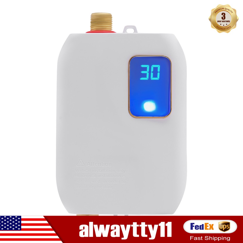 Mini Electric Tankless Water Heater Instant Hot  Kitchen Heater 110V 3000W