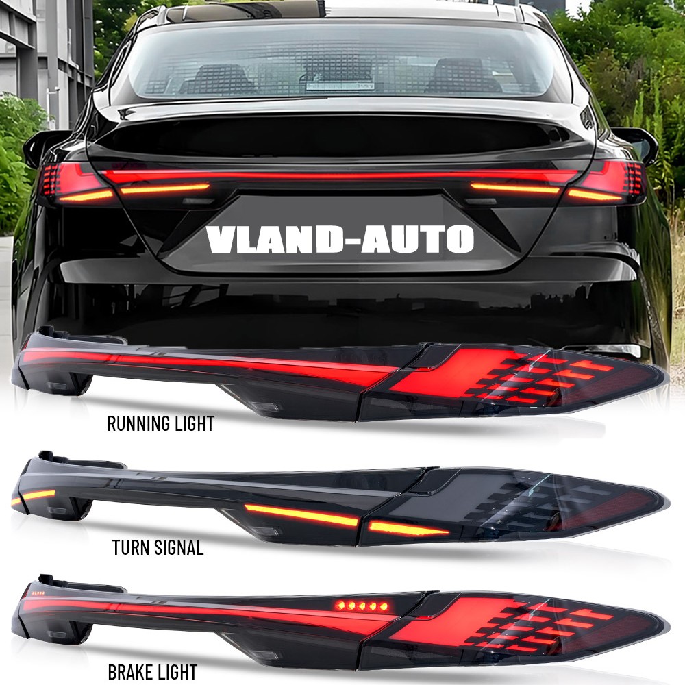 For 2025-2026 Toyota Camry Smoke LED Sequential Tail Lights with Trunk Lid Light