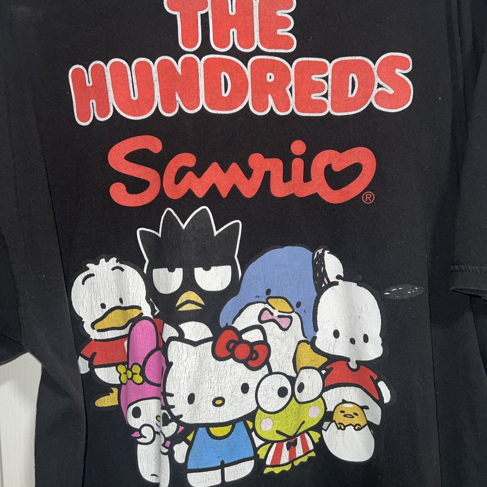 The Hundreds x  Hello Kitty Sanrio Shirt Size XXL Black RARE