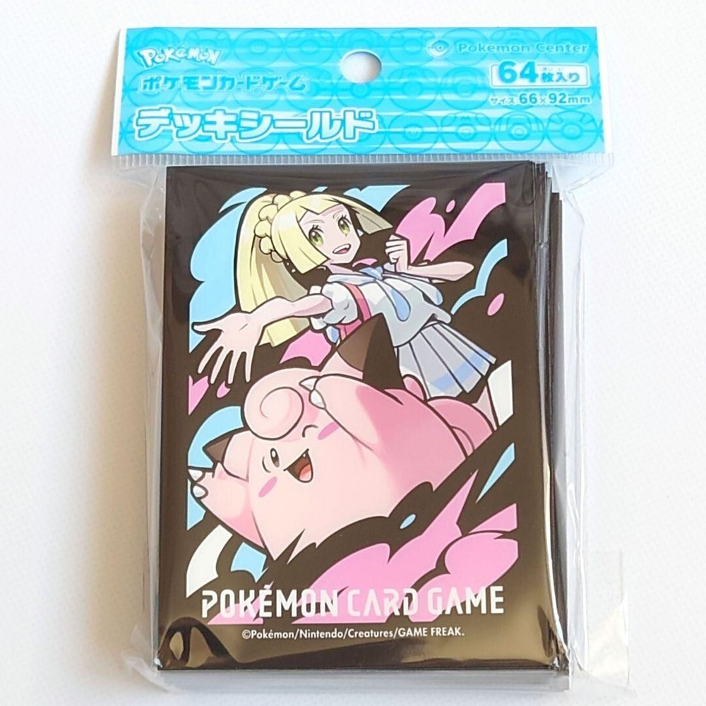 Pokemon Card game Deck Shield Lillie & Clefairy Japanese 64 Sleeves NEW FS JAPAN