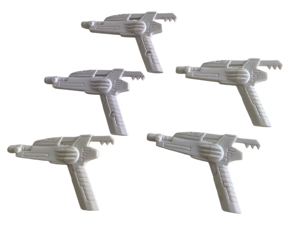 Lot 5 Vintage 1994 Power Rangers Ranger Laser Gun Parts Only For 8”  Figure