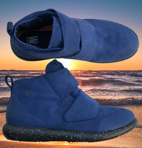 CLEARANCE SALE Shoes JUNIOR'S size 8 UNISEX WORLDboots Sneaker BOOTS BLUE-image