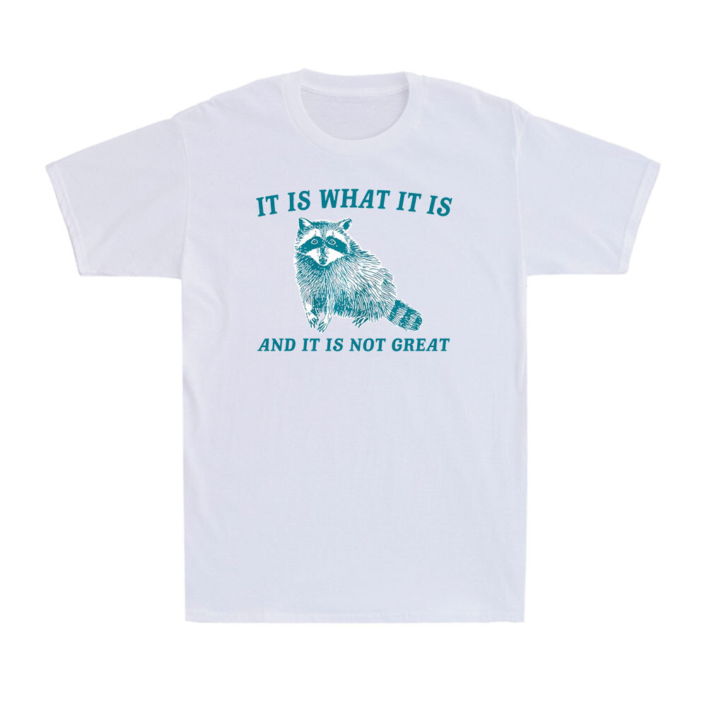 It Is What It Is And It Is Not Great Raccoon Animal Lover Gift Men's T-Shirt