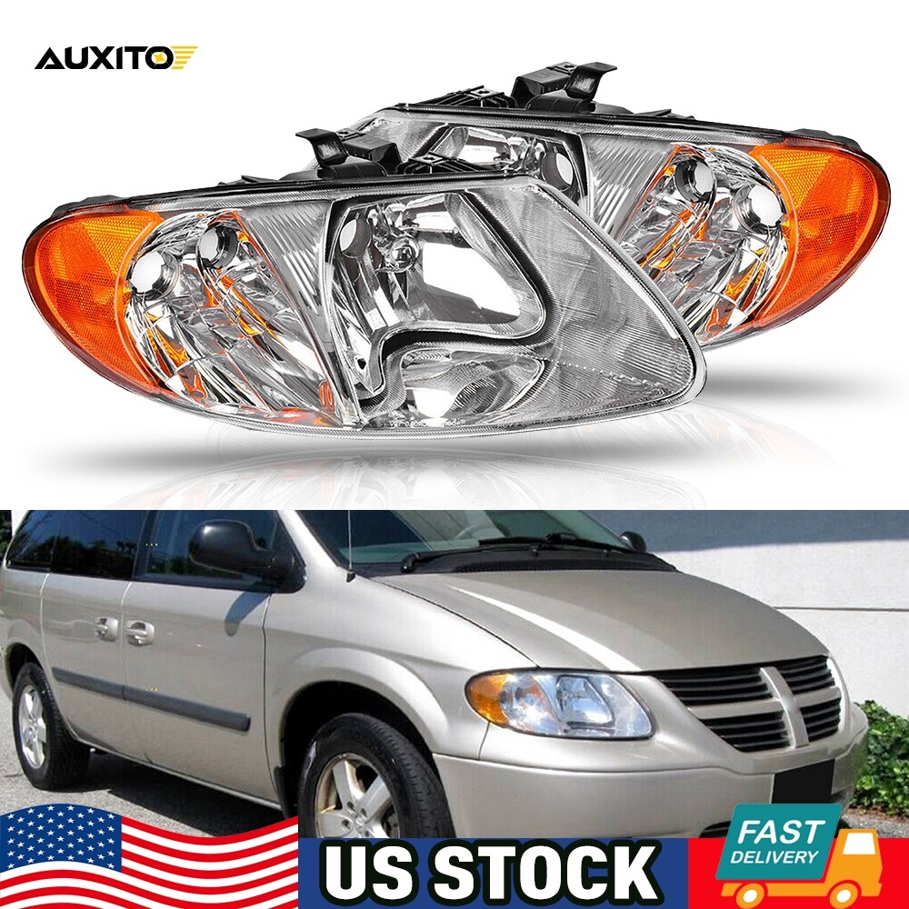 Headlight Replacement Lamp Headlamp Corner Lamp For 01-07 Dodge Grand Caravan