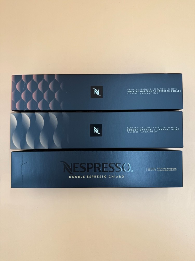 Nespresso Capsules-30 Variety Pack, Roasted Hazelnut, Golden Caramel, Chiaro