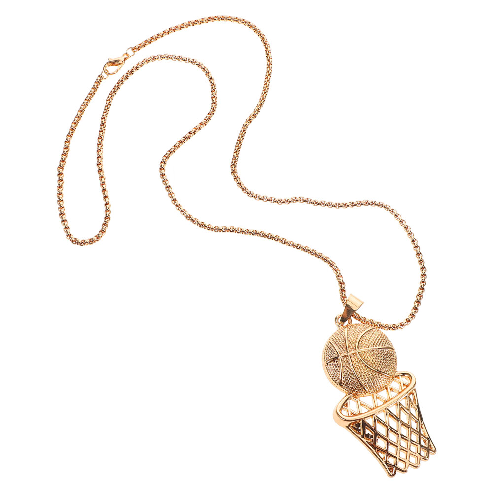 Basketball Rim Pendant Fashion Pendant Necklace Basketball Fan Souvenir Gift