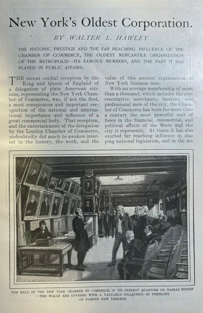 1901 New York Chamber of Commerce illustrated