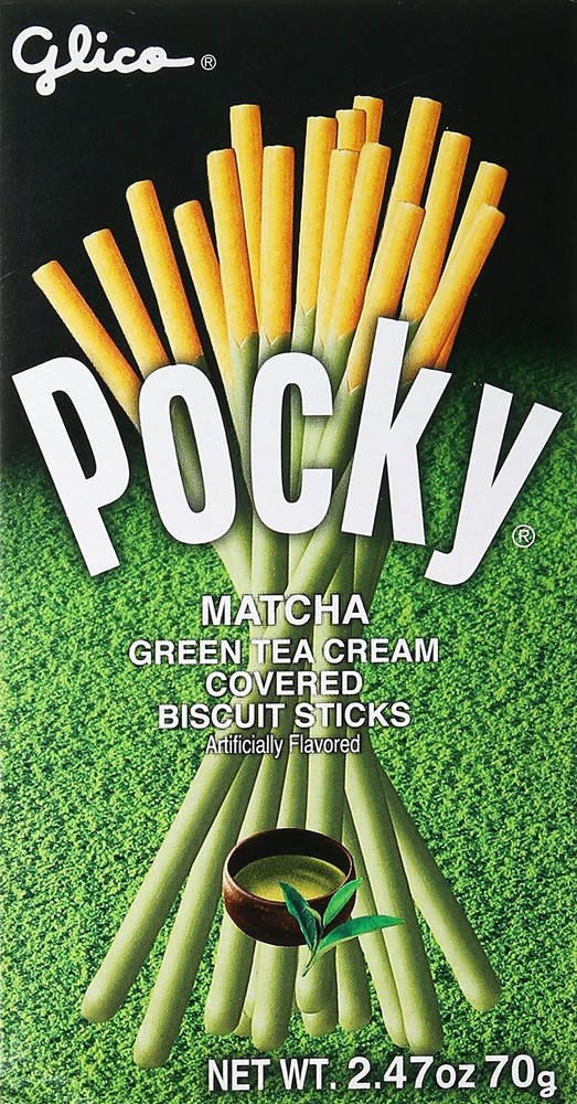 Glico Pocky Biscuit Sticks, Matcha Green Tea Cream, 2.47 Ounce (Pack of 1),