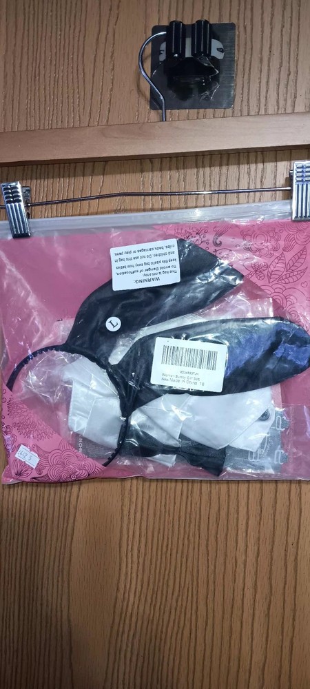 Sexy Bunny Halloween Costume Kit Womens Size Large Playboy Bunny Halloween...