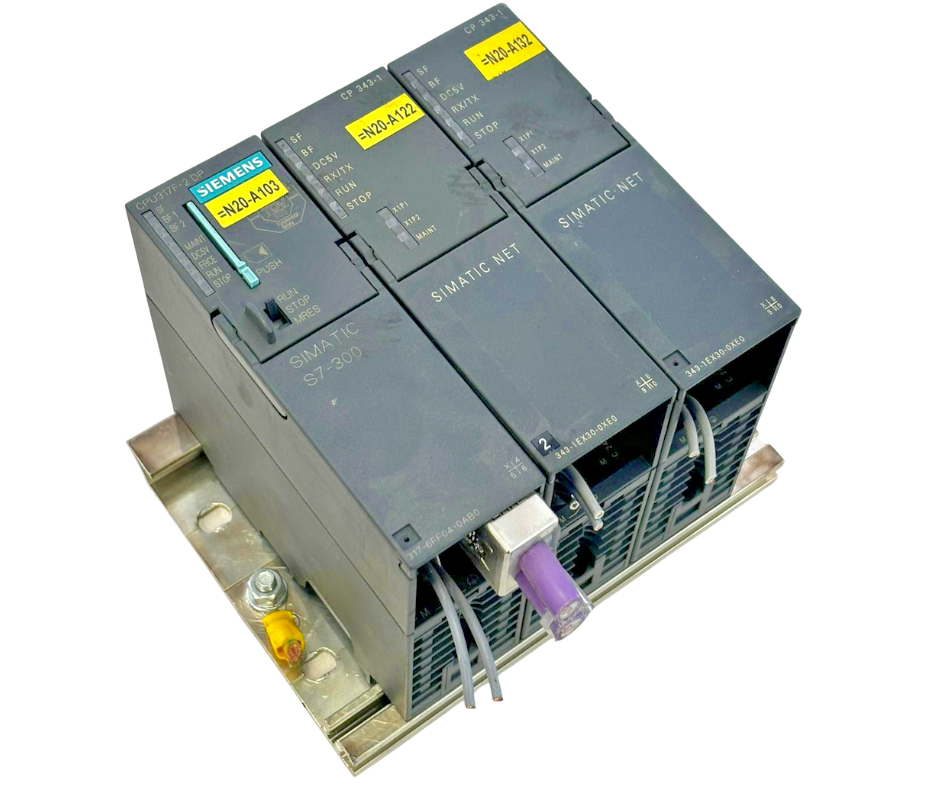 Siemens SIMATIC S7-300 CPU 317-6FF04-0AB0 + 2x CP 343-1EX30-0XE0 Used