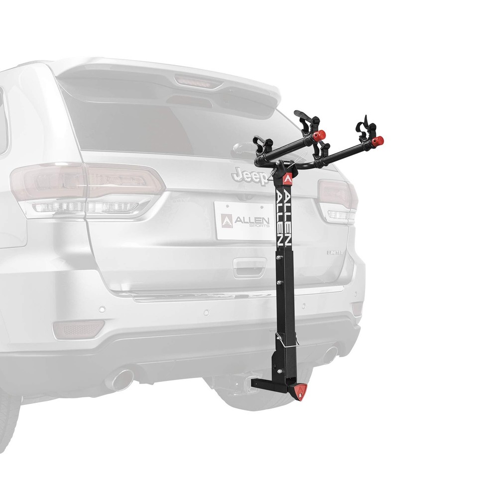 Heavy-Duty 2-Bike Hitch Rack for 2-Inch & 1.25-Inch Receivers with Locking Quick Release