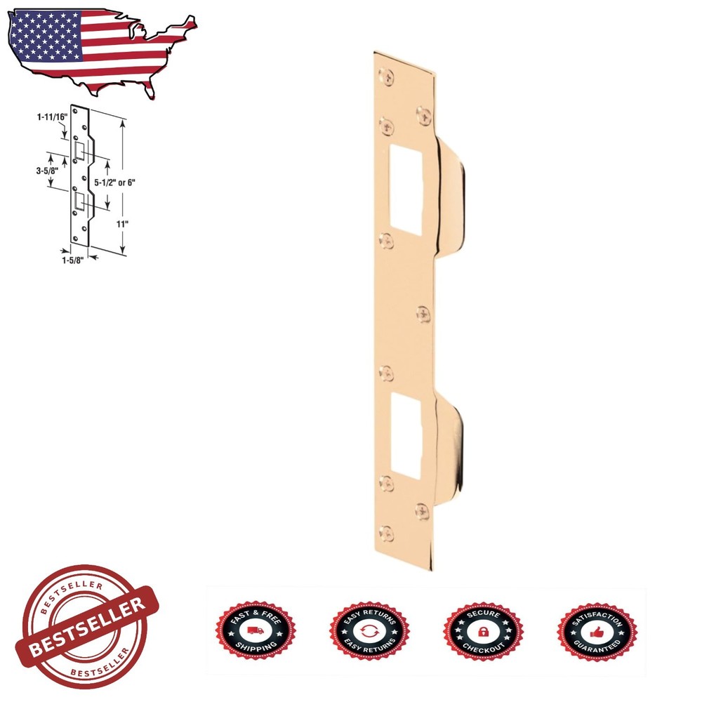 Heavy-Duty Weatherproof Brass Door Strike for Enhanced Security