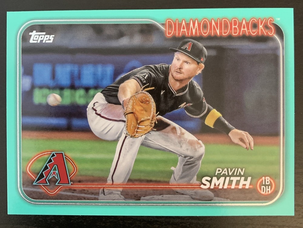 2024 Topps Series 2 Baseball Pavin Smith #535 Aqua Fanatics Arizona Diamondbacks