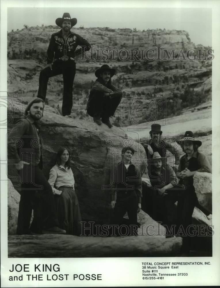 1982 Press Photo Joe King and The Lost Posse, Musicians - nop46708