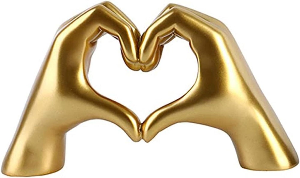 Christmas Gold Statue for Home Decor Bookshelf or Coffee Table Accent