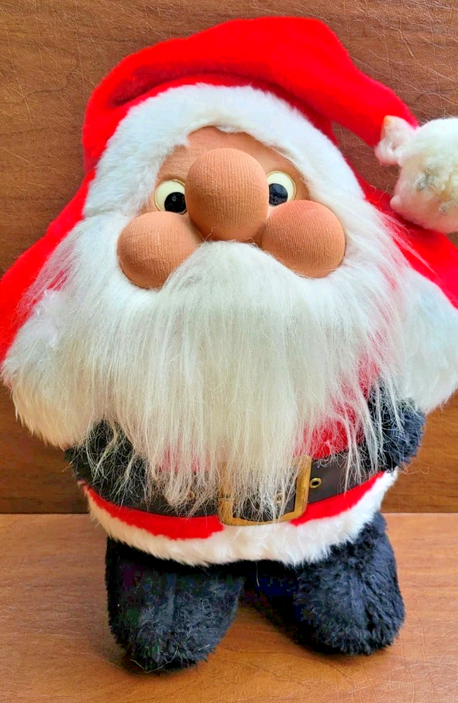 Vintage Santa Claus Christmas Standing Decoration Whimsical Santa Claus Retro
