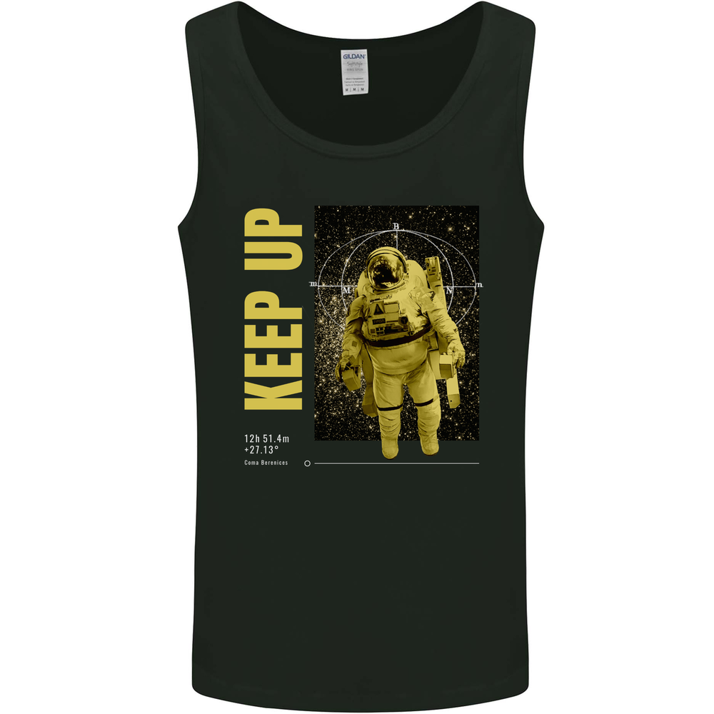 Keep Up Astronaut Spaceman Mens Vest Tank Top