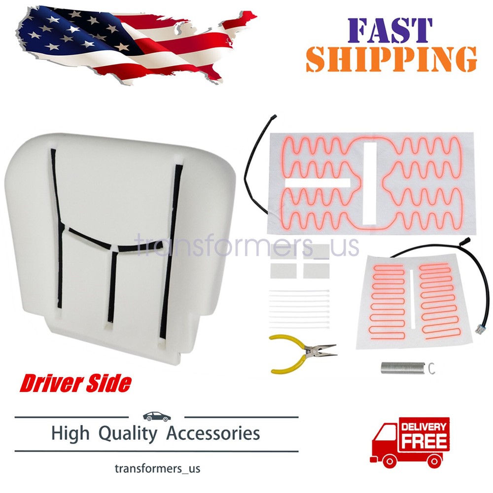 Driver Bottom Seat Foam & Heater Element Pad For 2003-2006 Chevy Silverado Tahoe
