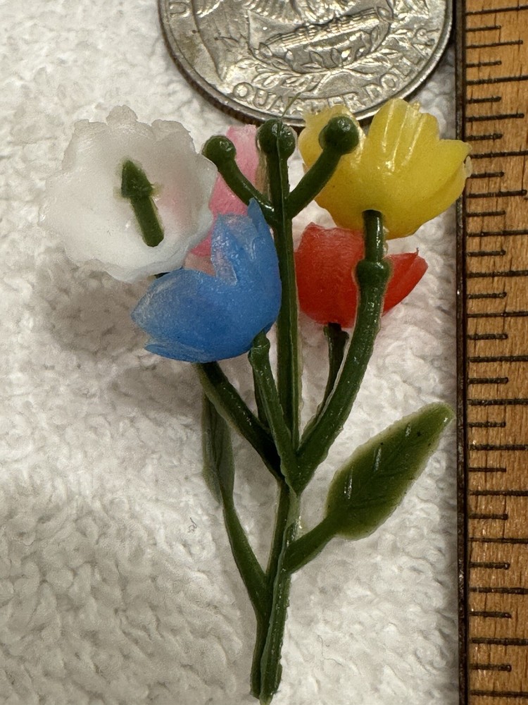 Vintage Barbie Skipper Flower Bouquet Colorful Bunch of Flowers