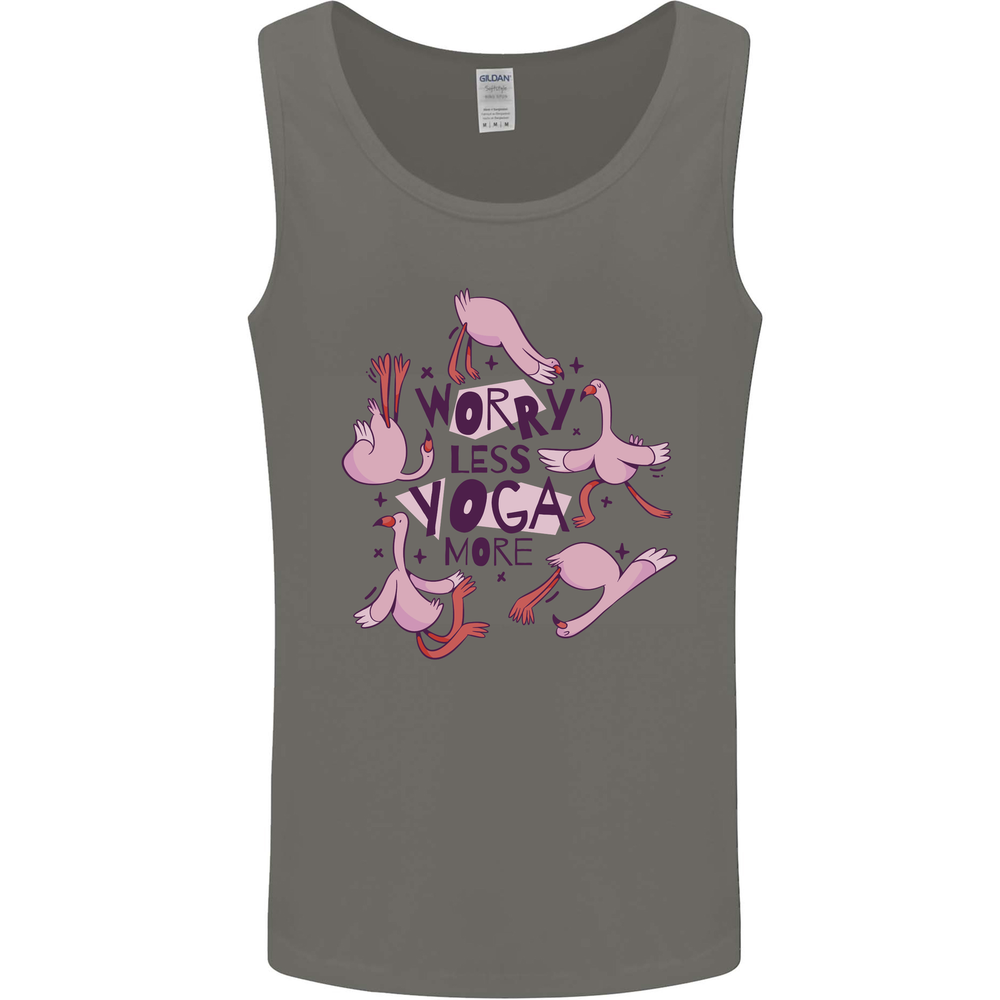 Worry Less Yoga More Mens Vest Tank Top