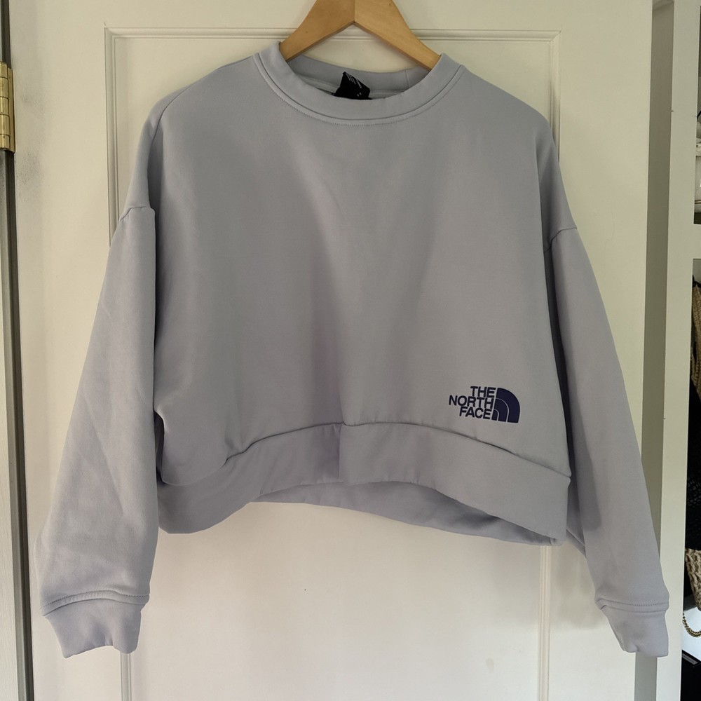 North Face Women’s Cropped Medium Sweatshirt Light Purple