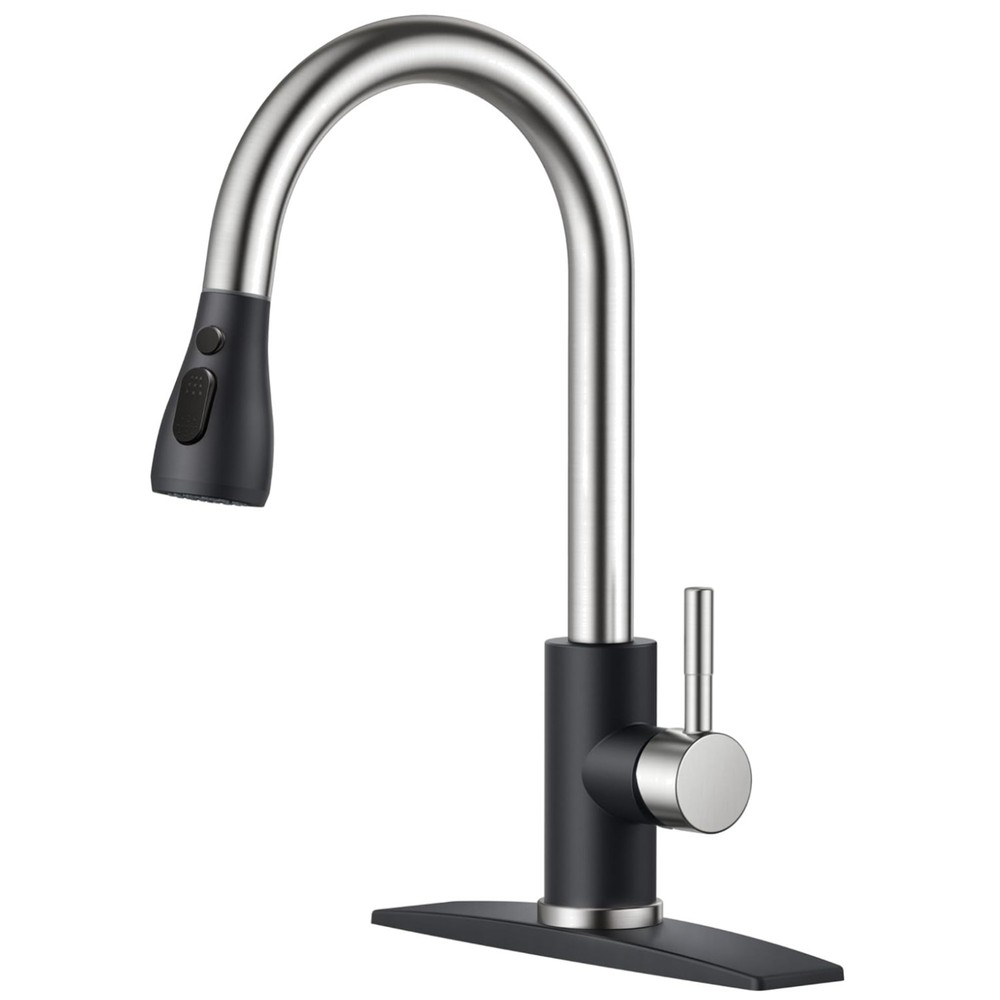 Elegant Stainless Steel Kitchen Faucet with 360° Swivel and Easy Installation
