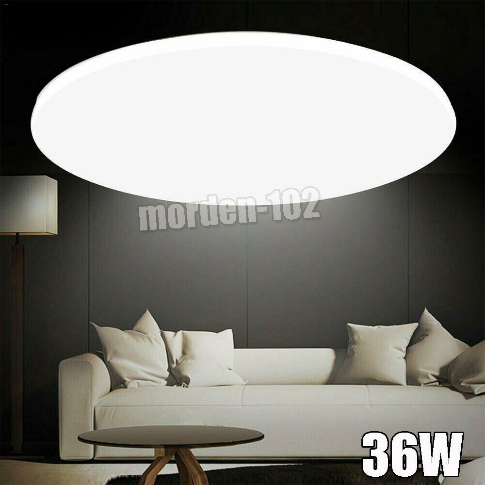 Sale! 36W LED Ceiling Down Light Ultra Thin Flush Mount Lamp Fixture 6500K Home-image