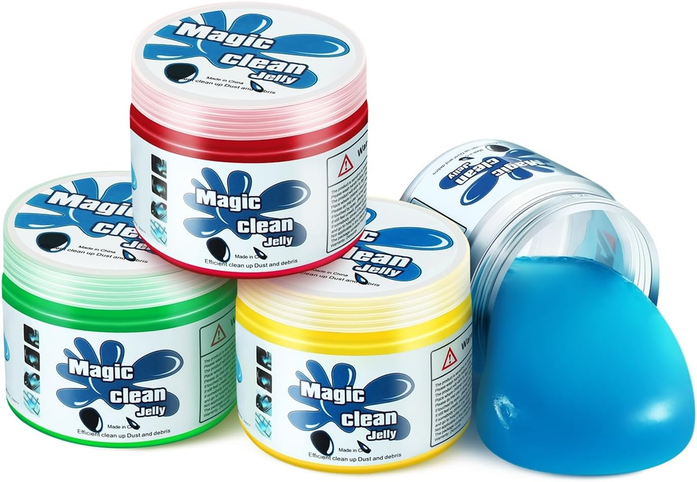 4 Pack Car Cleaning Gels Auto Detailing Tools Cleaning Putty Car Interior Cleane