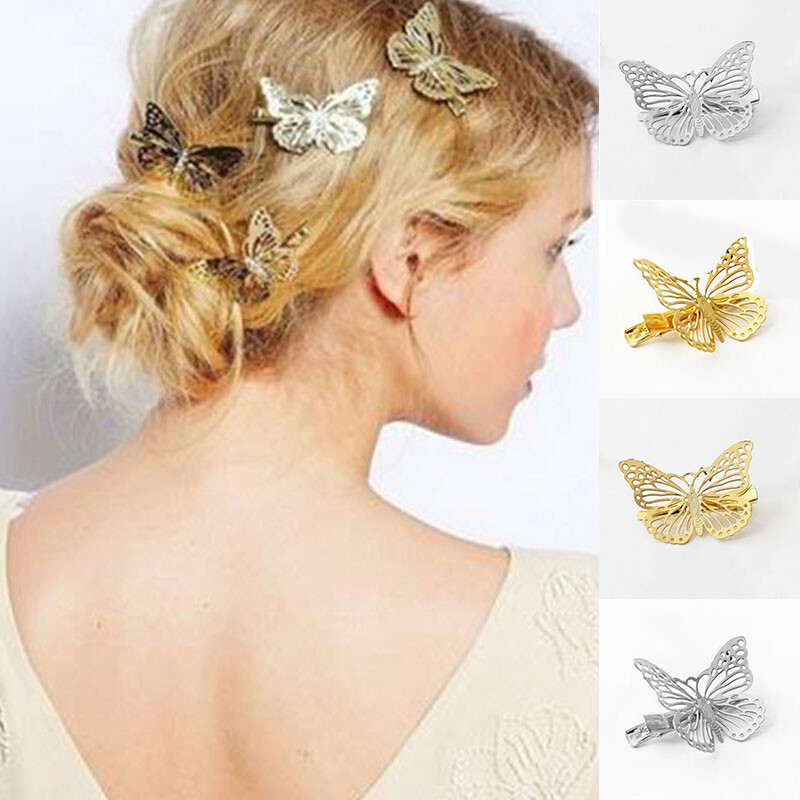 Elegant Metal Hairpin Accessory for Left or Right Hair Styling