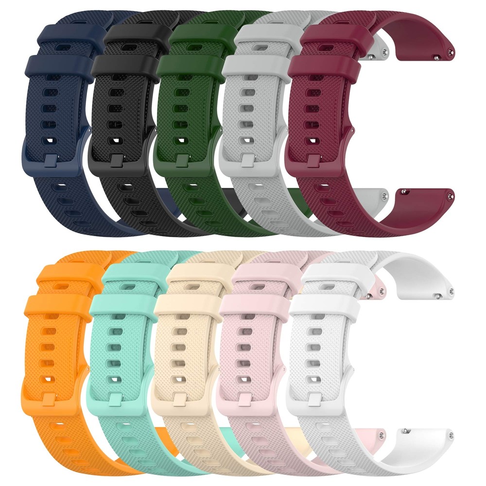 18mm 19mm 20mm 22mm Width Colorful Silicone Quick Release Wristband Sports St...