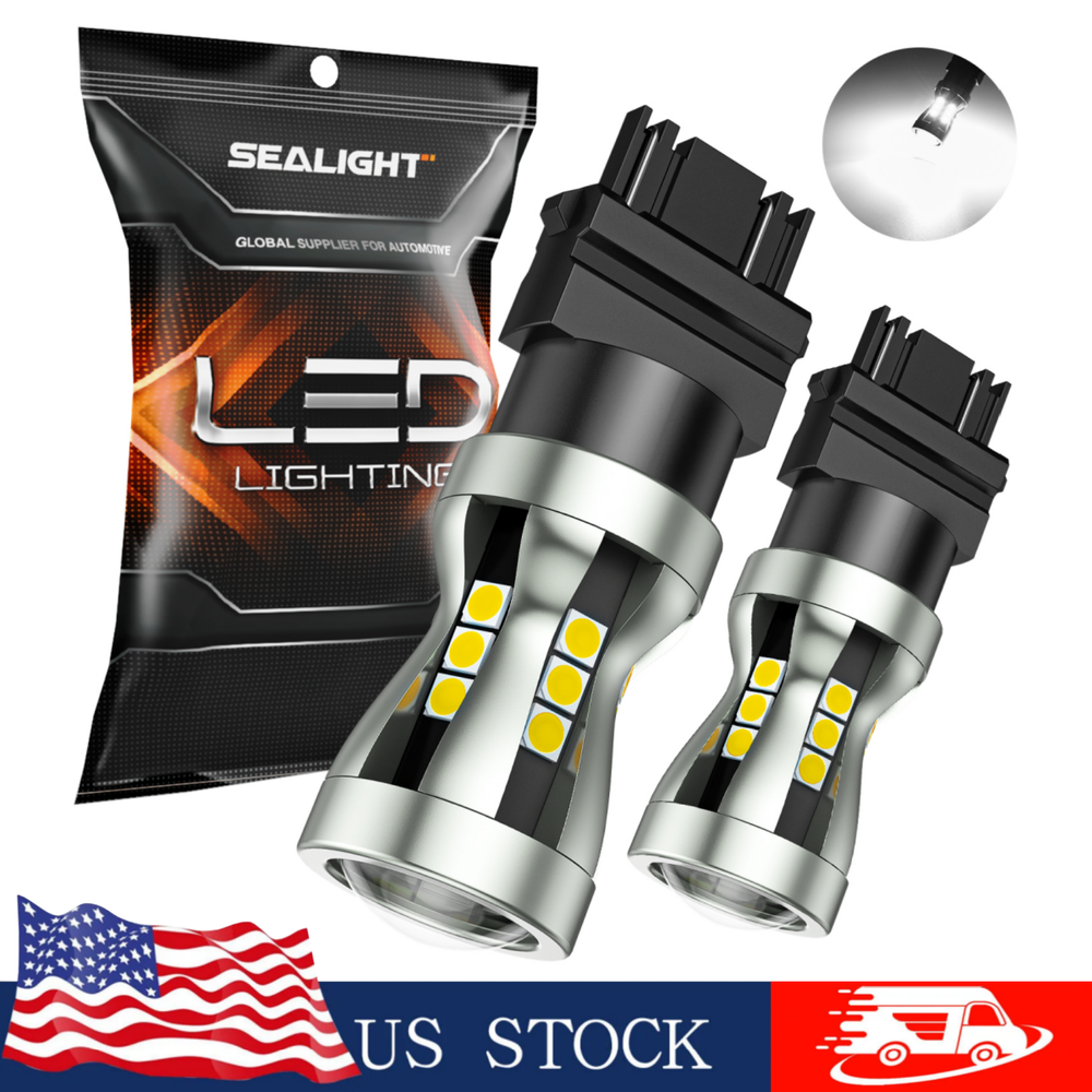 SEALIGHT 3157 LED Bulbs Tail Lights 6000K 3000LM Turn Signal Light Reverse Light