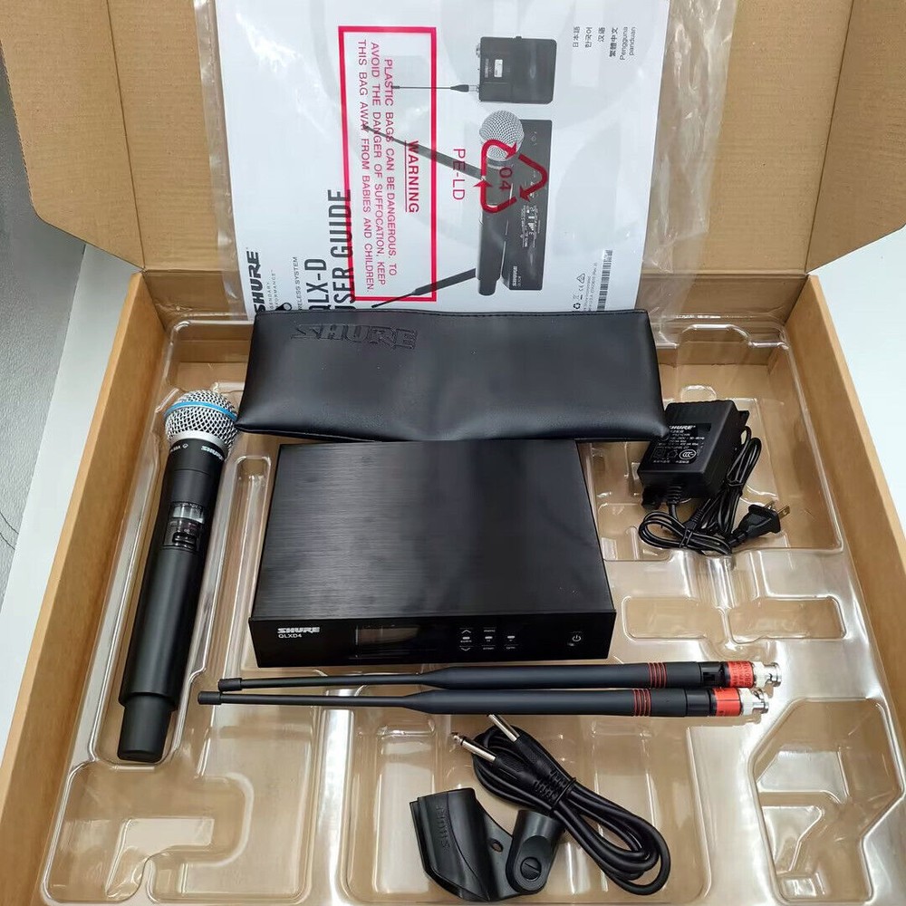 Handheld Wireless Vocal System (570-680Mhz) QLXD4/BETA58A Microphones Express
