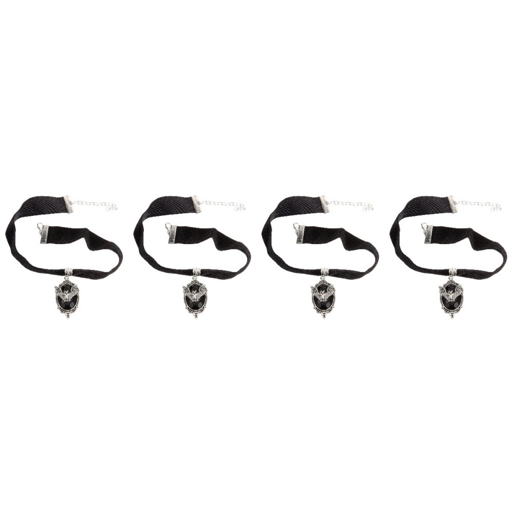 Set of 4 Bat Punk Exaggerated Retro Men's Necklace Dating Man