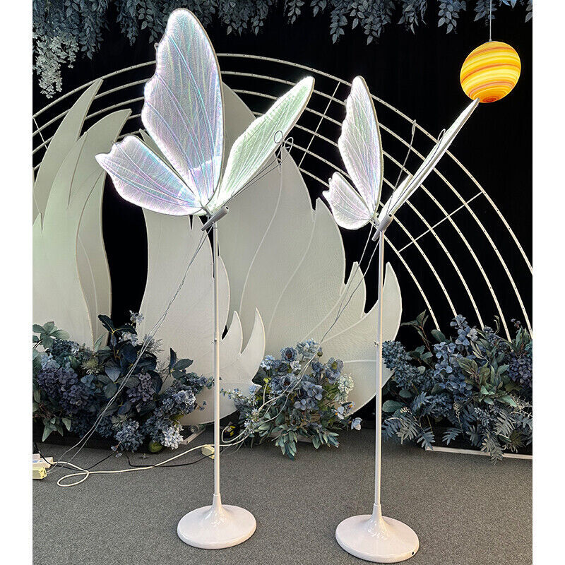 2PC Butterfly Floor lamp,Ceiling Lamp,for Wedding Party Decorations Props-31.5in