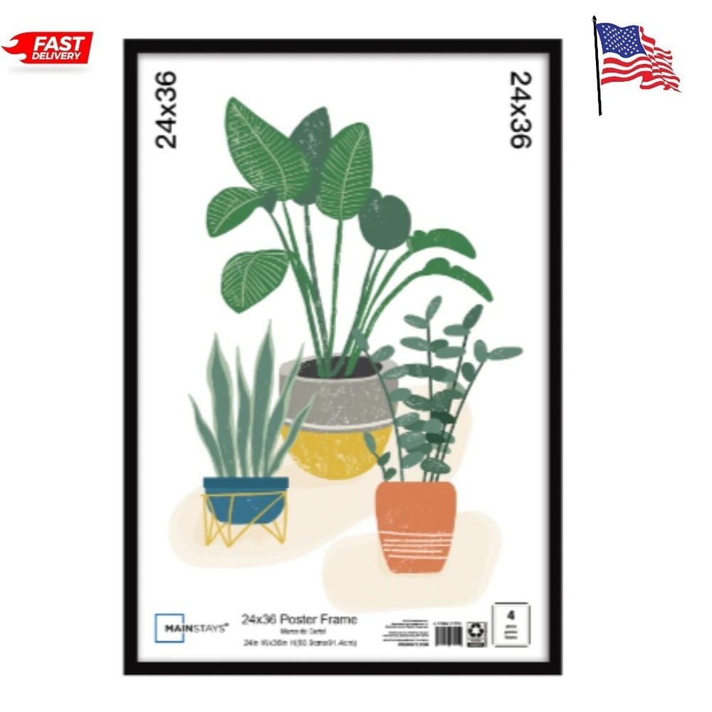 Mainstays 24x36 Basic Black Poster Frame
